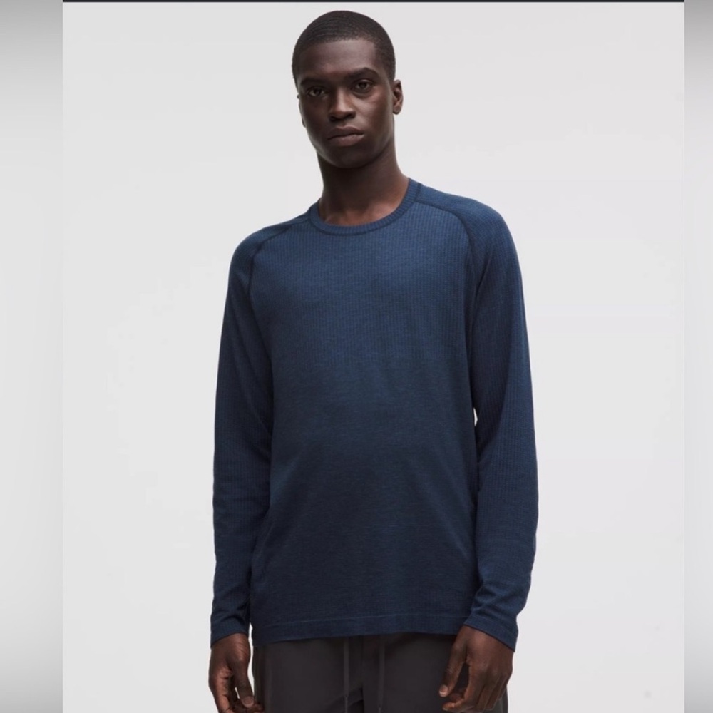 Lululemon Metal Vent Tech L/S Shirt Men’s Size Medium In Blue